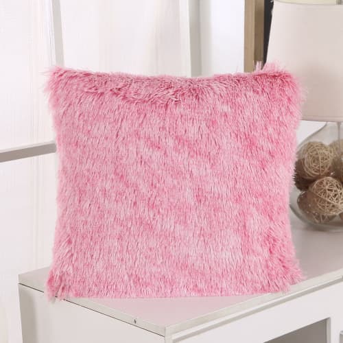Fluffy Plush Cushion Cover
