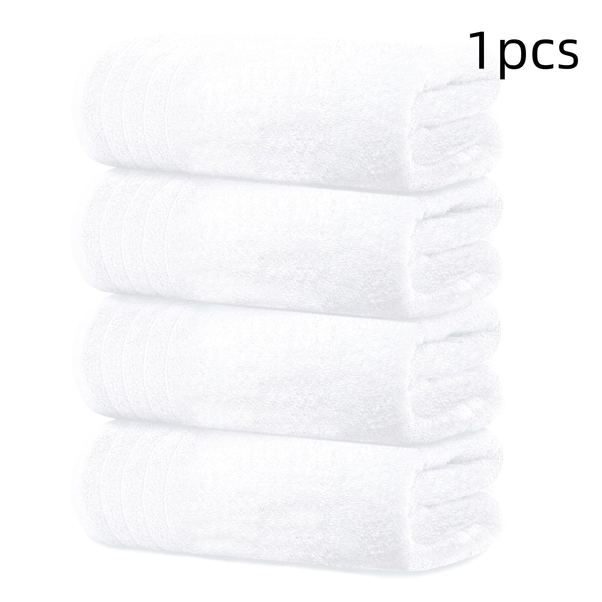 Cotton Bath Towel, White · Face cloth 34×34cm