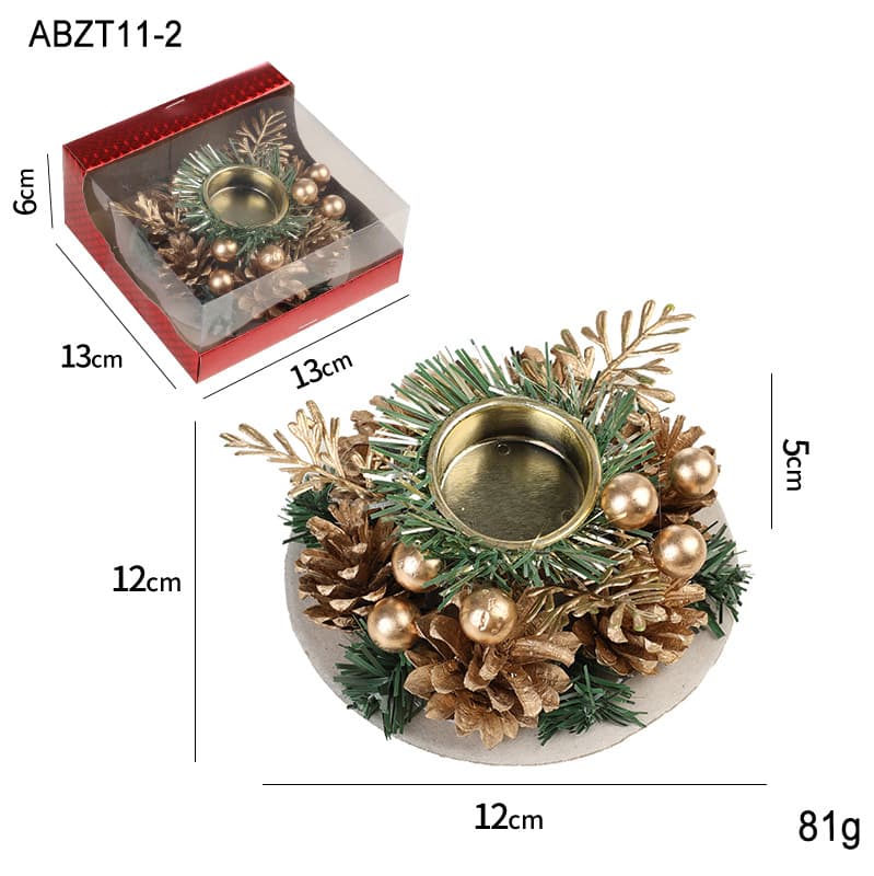 Berry Wreath Candle Holder
