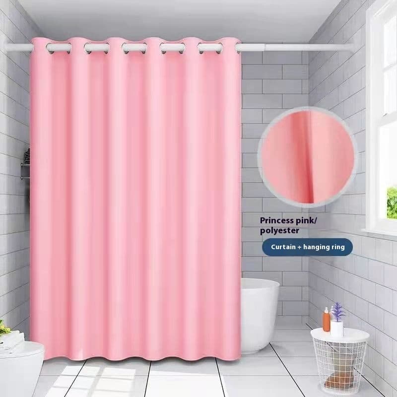 Linen-Look Shower Curtain